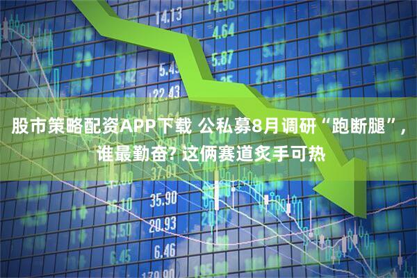 股市策略配资APP下载 公私募8月调研“跑断腿”, 谁最勤奋? 这俩赛道炙手可热