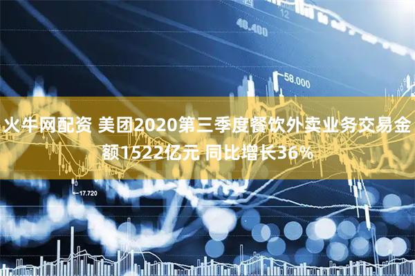 火牛网配资 美团2020第三季度餐饮外卖业务交易金额1522亿元 同比增长36%